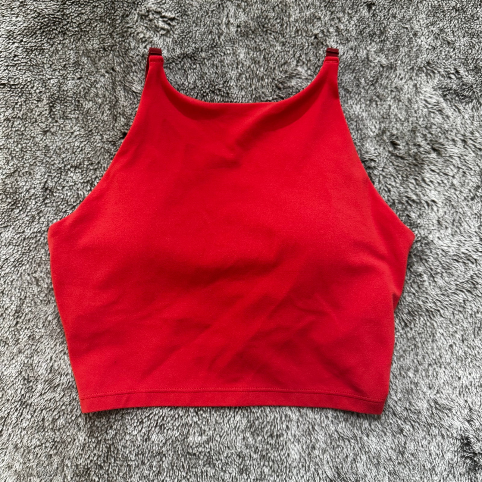 Athleta Intention Crop Top Women's Xs Orange/Red